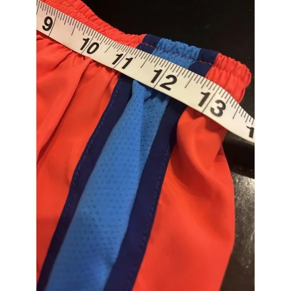 Nike Dri-Fit Men's Running Shorts Red Blue L Lightweight Breathable Athletic - Picture 15 of 16